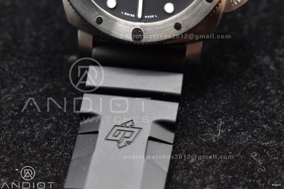 Youthful 437 Black Best PAM1229 Rubber P Dial Black Edition Strap on Y 1:1 SBF 0712